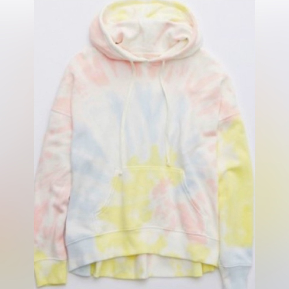Aerie Pastel Tie Dye Weekend Hoodie